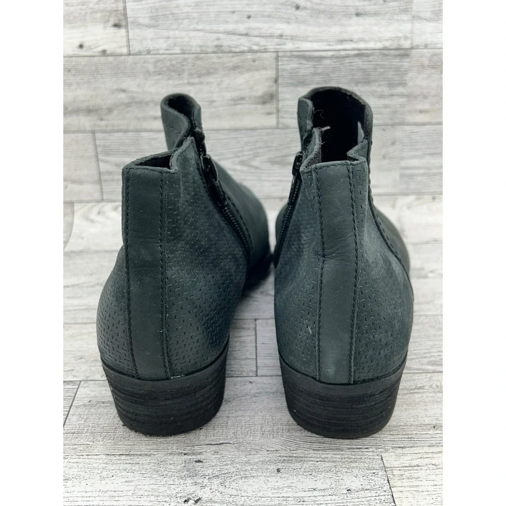 Rockport‎ Womens Black Leather Ankle Boots Side Zip Truss Comfort Size 7 CG8064